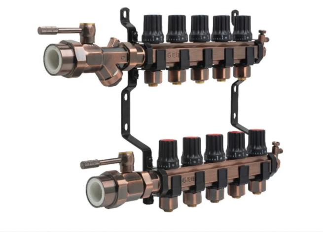 九游会官网管奢华古铜大流量地暖分集水器重磅来袭