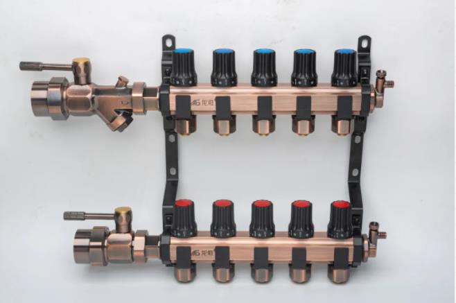 九游会官网管奢华古铜大流量地暖分集水器重磅来袭